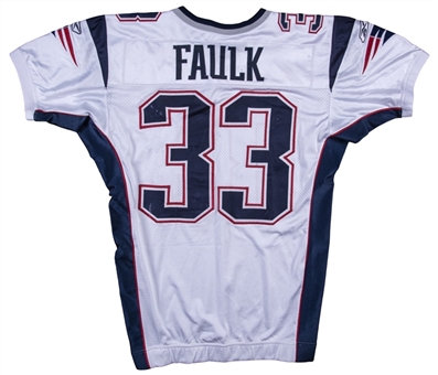 2005 Kevin Faulk Game Worn New England Patriots Road Jersey (New England Patriots COA)